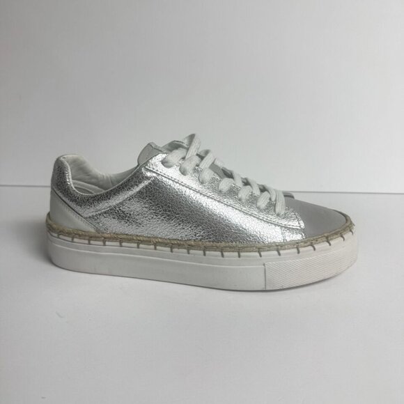Free People Women’s Scotty Sneaker Silver EU38 M US8 - Picture 1 of 6
